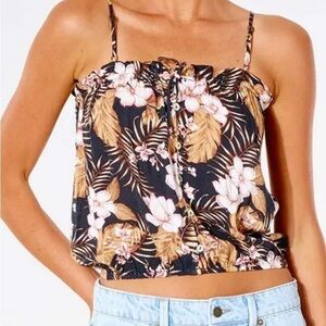 NWT Rip Curl Playa Bella Tropical Cropped Cami S